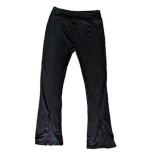 Suzette Flared‎ Black Leggings with Split Ankles XL Soft Fabric. On Trend.